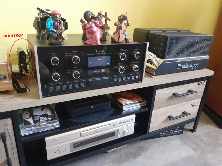 Calibrage McIntosch MX130 avec miniDSP 2×4 HD