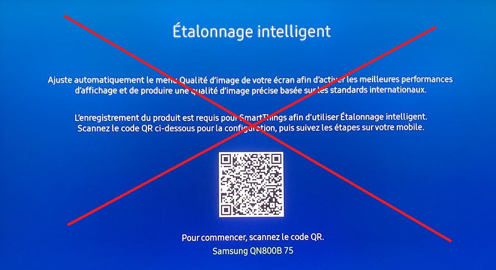 Calibrage Samsung QE75QN800BT