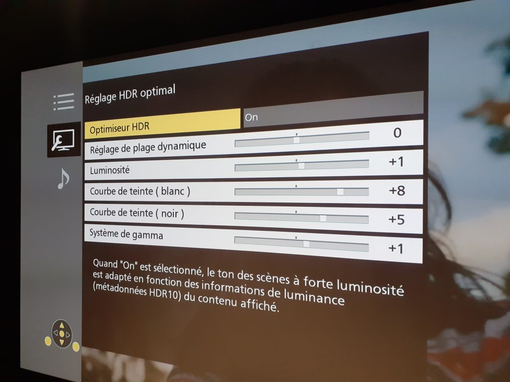 Calibrage Sony VPL-XW5000ES