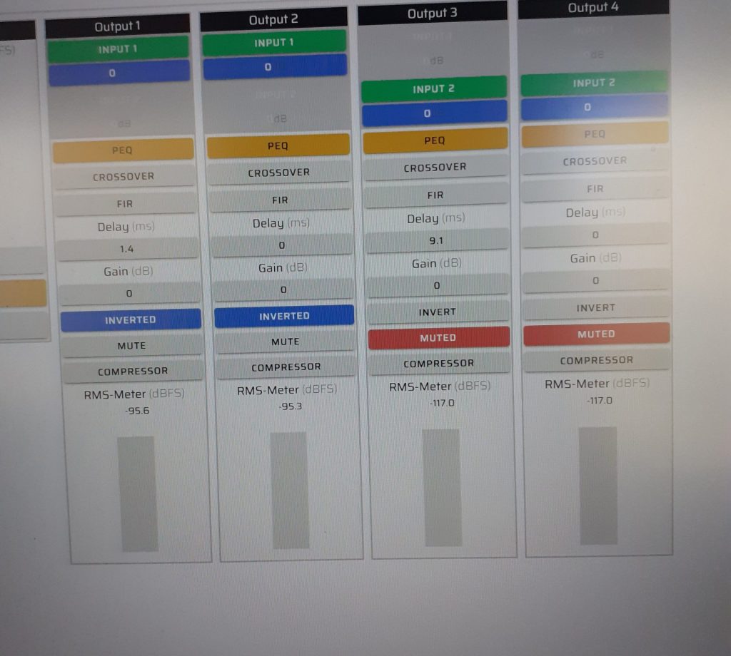 Calibrage minbinDSP 2x4 HD